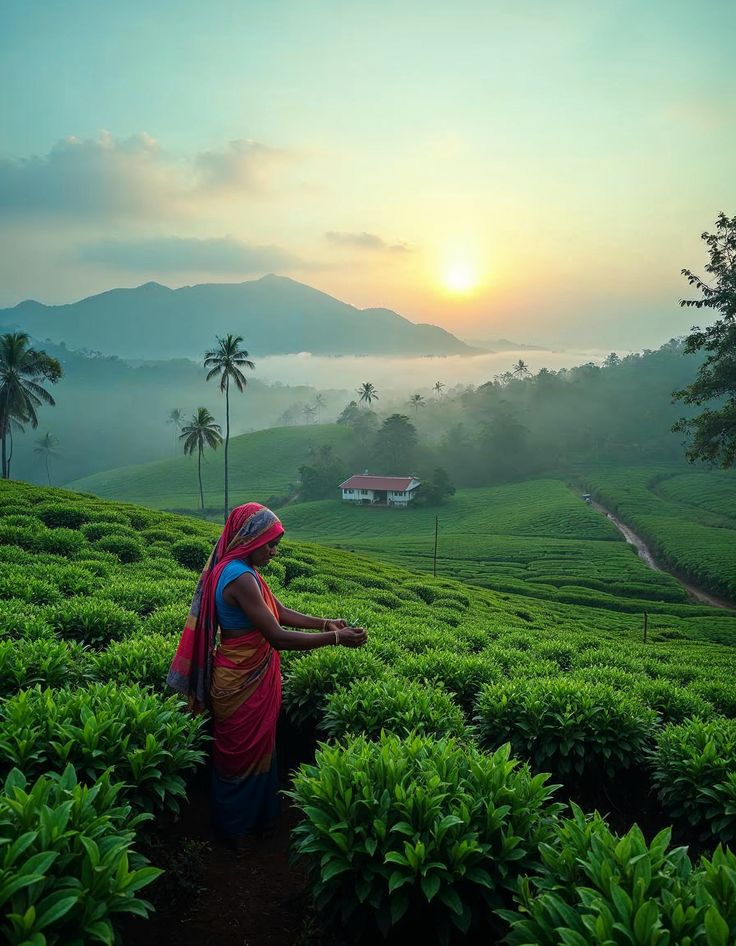 Cool mountain scenery, Nuwara Eliya